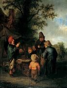 Adriaen van ostade The quack. painting